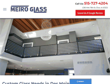 Tablet Screenshot of metroglassdm.com